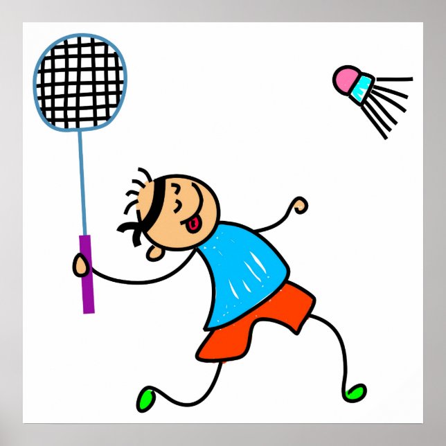 Poster Badminton Kid (Frente)
