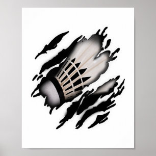 Poster Badminton Na Minha Design