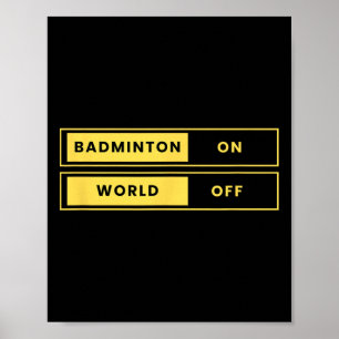 Poster Badminton No Mundo Do Shuttle