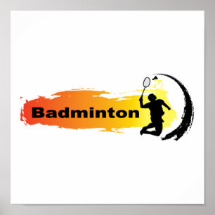 Póster Badminton original