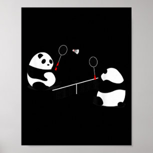 Poster Badminton Panda Vôlei 