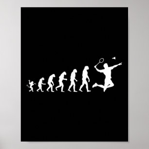 Poster Badminton Para Evolução Humana 