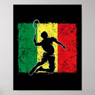 Poster Badminton Player Senegal