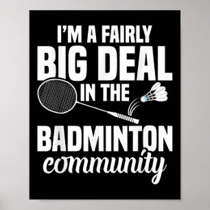 Poster Badminton Racket Enche Um Badminton Bastante Grand