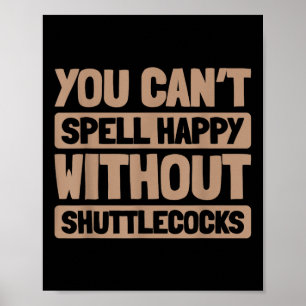Poster Badminton Racquet - Desligamento da Equipe de Rack