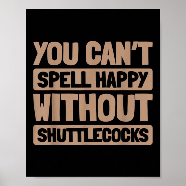 Poster Badminton Racquet - Desligamento da Equipe de Rack (Frente)