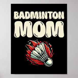 Poster Badminton reprodutor da mãe Shuttle
