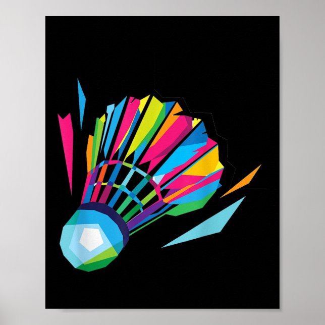 Poster Badminton Shuttle Badminton  (Frente)