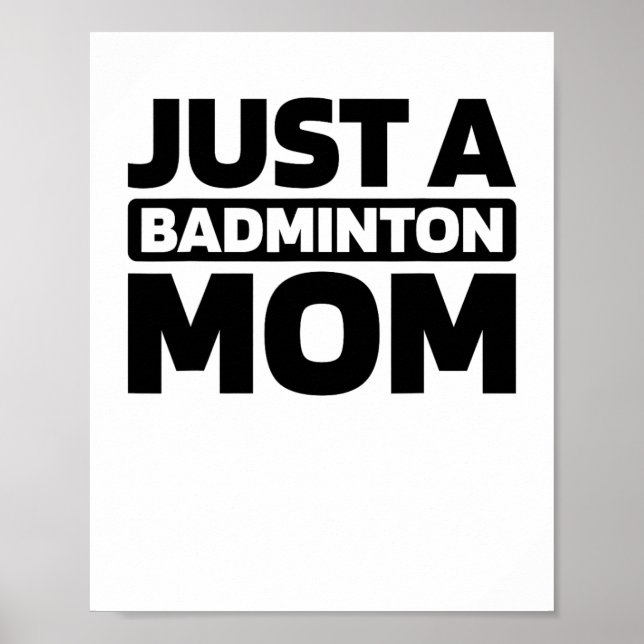 Poster Badminton Shuttle - Corte Racquet Apenas Um Badmin (Frente)