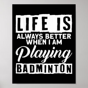 Poster Badminton Shuttle Esporte Badminton Player Treinad