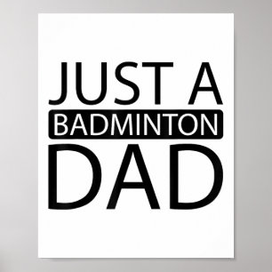 Poster Badminton Shuttle Racket - Apenas Um Badminto