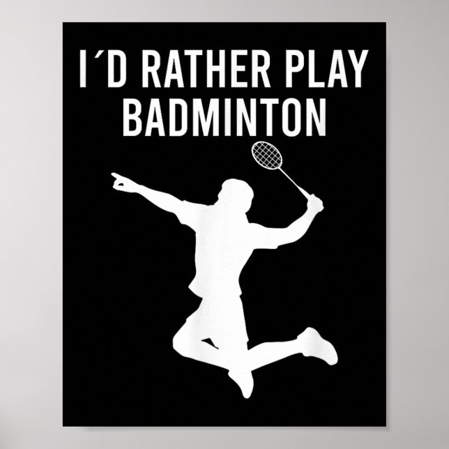 Poster Badminton Shuttle Sayings (Frente)