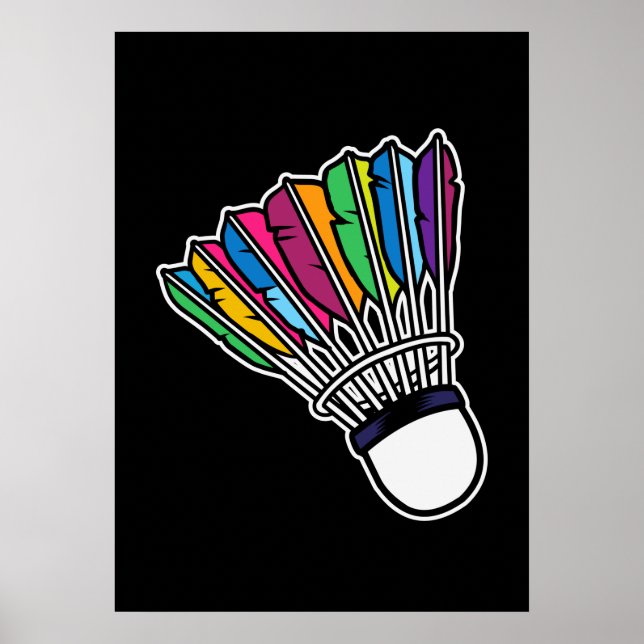 Poster Badminton Shuttlecock (Frente)