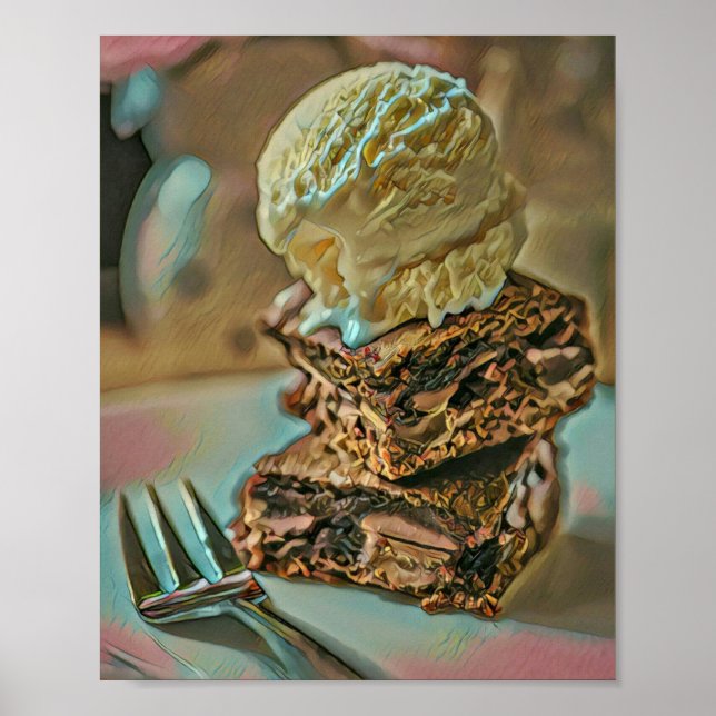 Poster Bagaço de sorvete de chocolate (Frente)