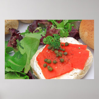 Poster Bagel de Salmão Fumado