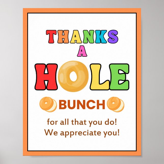 Poster Bagel, Sinal de Semana de Apreciação, Apreciação d (Frente)