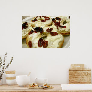 Póster Bagel torrado com queijo de cabra