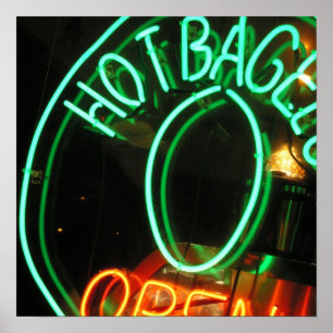 Póster Bagels quentes