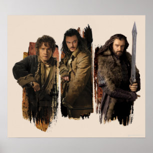 PÓSTER BAGGINS™, BARDO O BOWMAN™, & THORIN OAKENSHIEL
