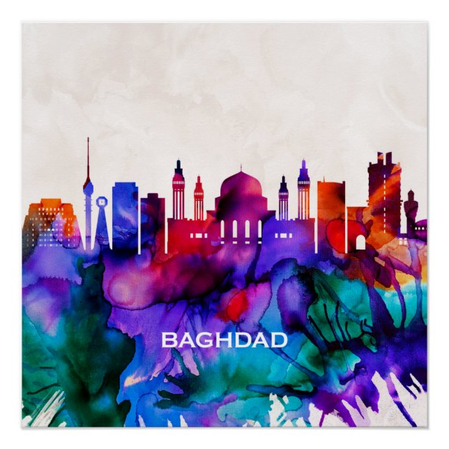Póster Baghdad Skyline (Frente)