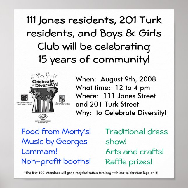 Póster baglogo_path, 111 residentes Jones, 201 Turk re.. (Frente)