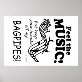 Póster Bagpipe sente a música
