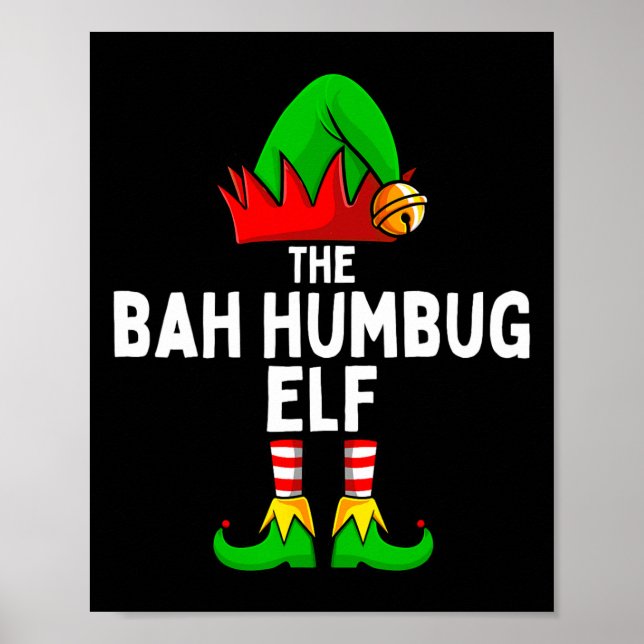Poster Bah Humbug Elf Matando Natal (Frente)