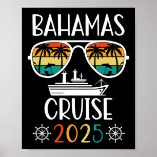 Poster Bahamas Cruise 2025 Família de Viagens de Férias C