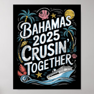 Poster Bahamas Cruzeiro Juntos 2025 Família Verão Corresp