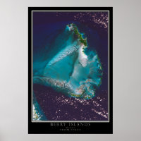 Bahamas das Ilhas Berry do Mapa do Satélite Espaci