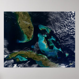Póster Bahamas, Flórida e Cuba