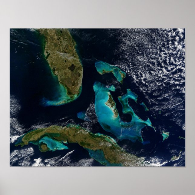 Póster Bahamas, Flórida e Cuba (Frente)