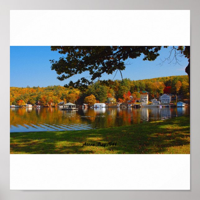 Poster baía, Alton Bay NH (Frente)