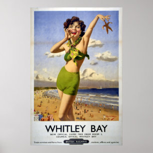 Póster Baía britânica 1949 de Whitley das estradas de