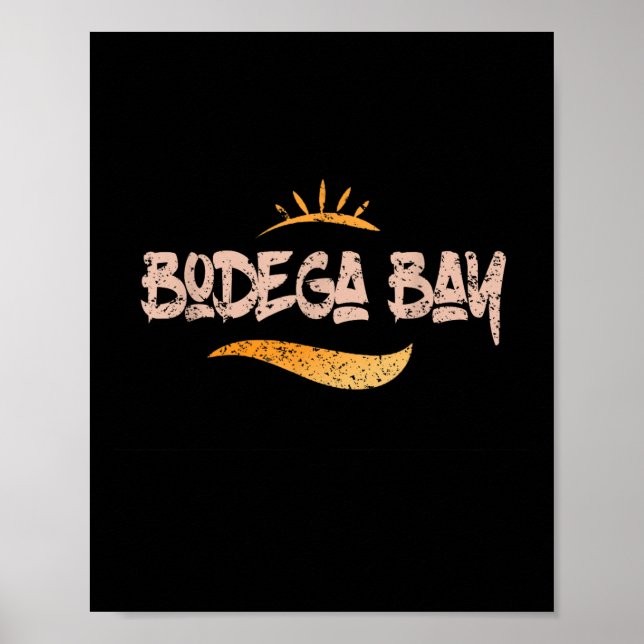 Poster Baía de Bodega Califórnia Streetwear (Frente)