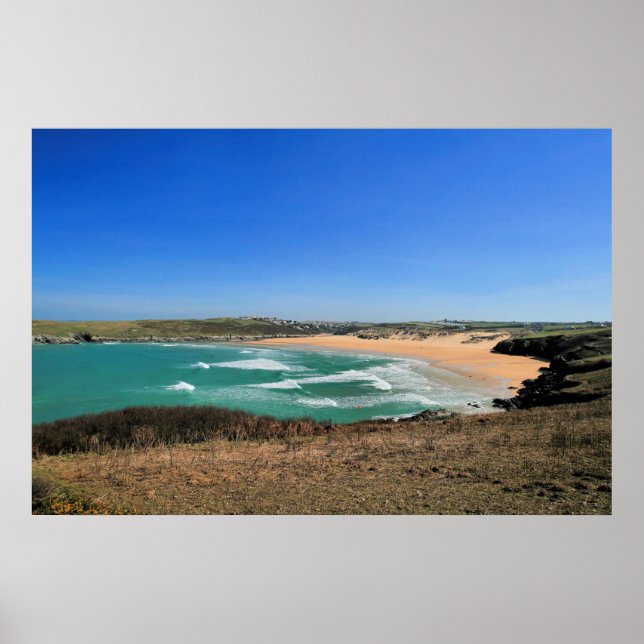 Póster Baía de Crantock (Frente)