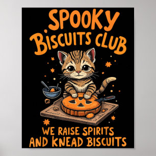 Poster Baía de Dia de as Bruxas engraçado de Gato do Club