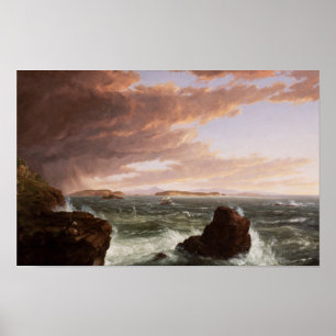 Poster Baía de Frenchman, Monte Deserto — Thomas Cole