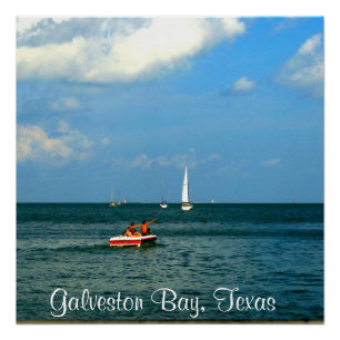 Póster Baía de Galveston, Texas