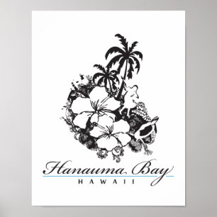 Póster Baía de Havaí Hanauma