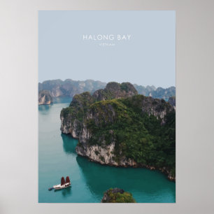 Poster Baía de Hong, Trabalho de arte de Viagem Vietnã