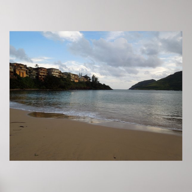 Poster Baía de Kalapaki, em Kauai, Havaí (Frente)