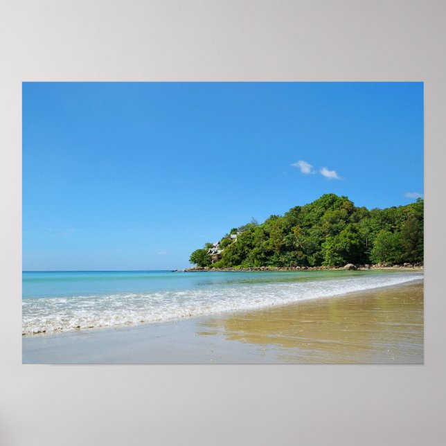 Poster Baía de Kamala na ilha da Tailândia Phuket em dia  (Frente)
