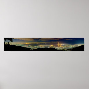 Póster Baía Japão de Kansai Osaka do panorama de Mt.