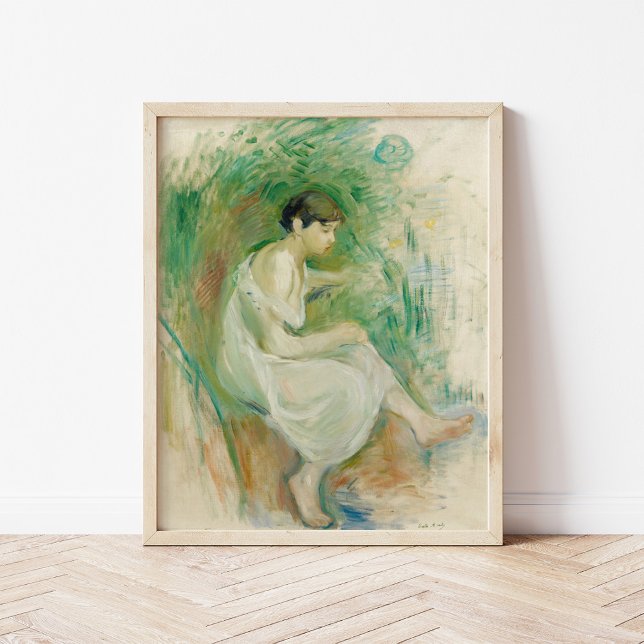 Poster Baigneuse en Chemise | Berthe Morisot (Criador carregado)