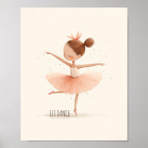 Bailarina Bonita Dança de Ballet Aquarela