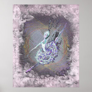 Póster Bailarina colorida