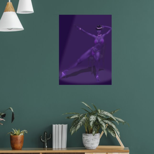 Póster Bailarina de Cabaré no Holofote - Cartaz (Sala de Estar 1)