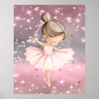Poster Bailarina de Lantejoulas Tela
