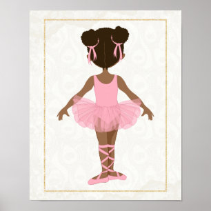 Poster Bailarina do afro-americano
